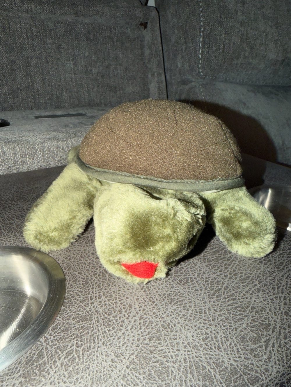 FOLKMANIS FOLKTAILS VINTAGE GREEN TURTLE PUPPET STUFFED PLUSH TOY
